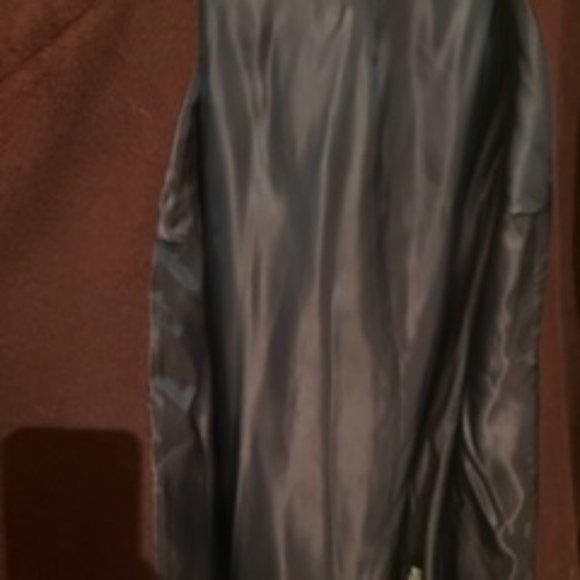 Burgundy wool/cashmere coat - Picture 4 of 5